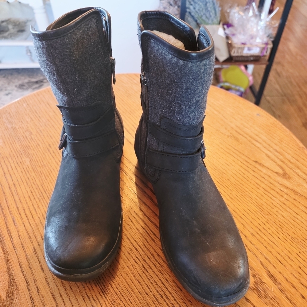 UGG Simmens Waterproof Sheepskin Wool Winter Boots